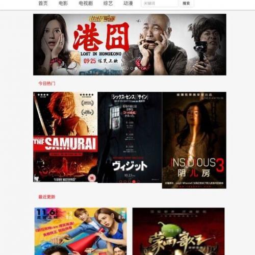 maccms8X手机ipad简洁影视风格NO202模板