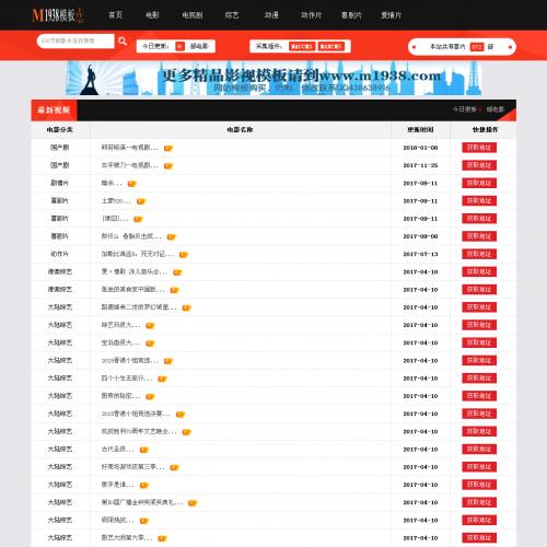 烨模网出品N570高级苹果CMS资源站模板